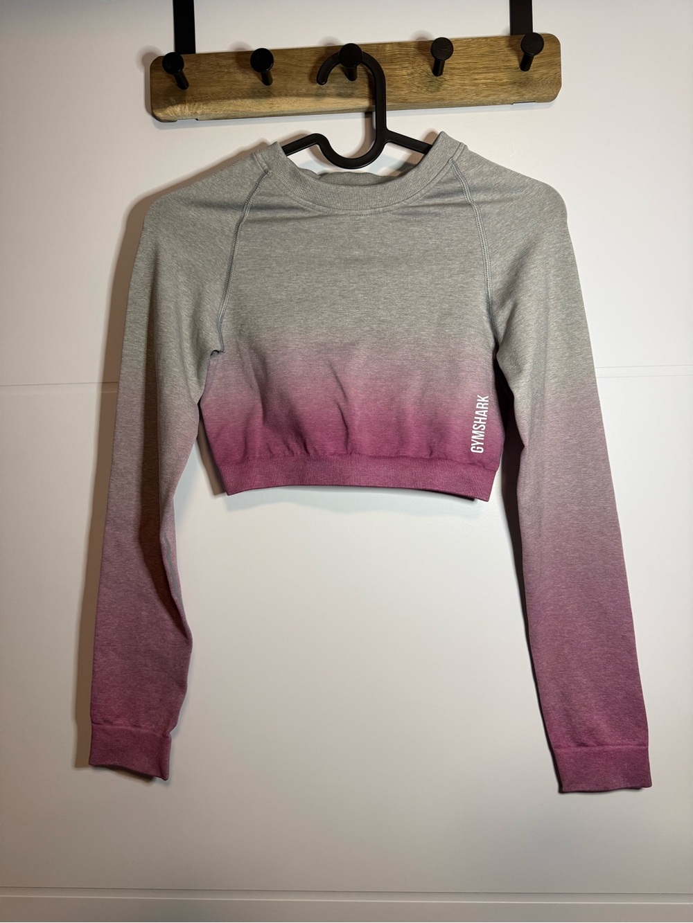 Gymshark  Ombre Crop Long-Sleeve Top